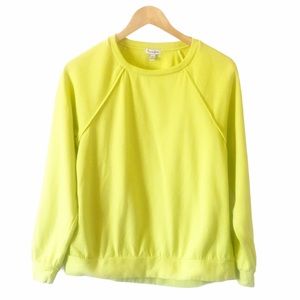 Lover Fire Neon Yellow/Green Sweatshirt Size Medium